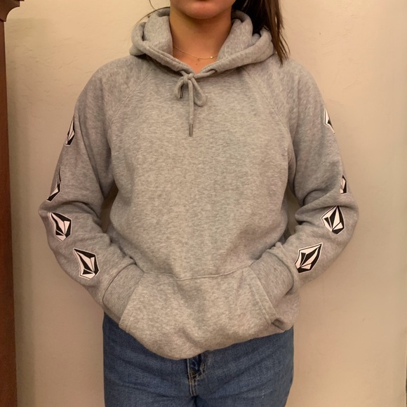 volcom grey hoodie
